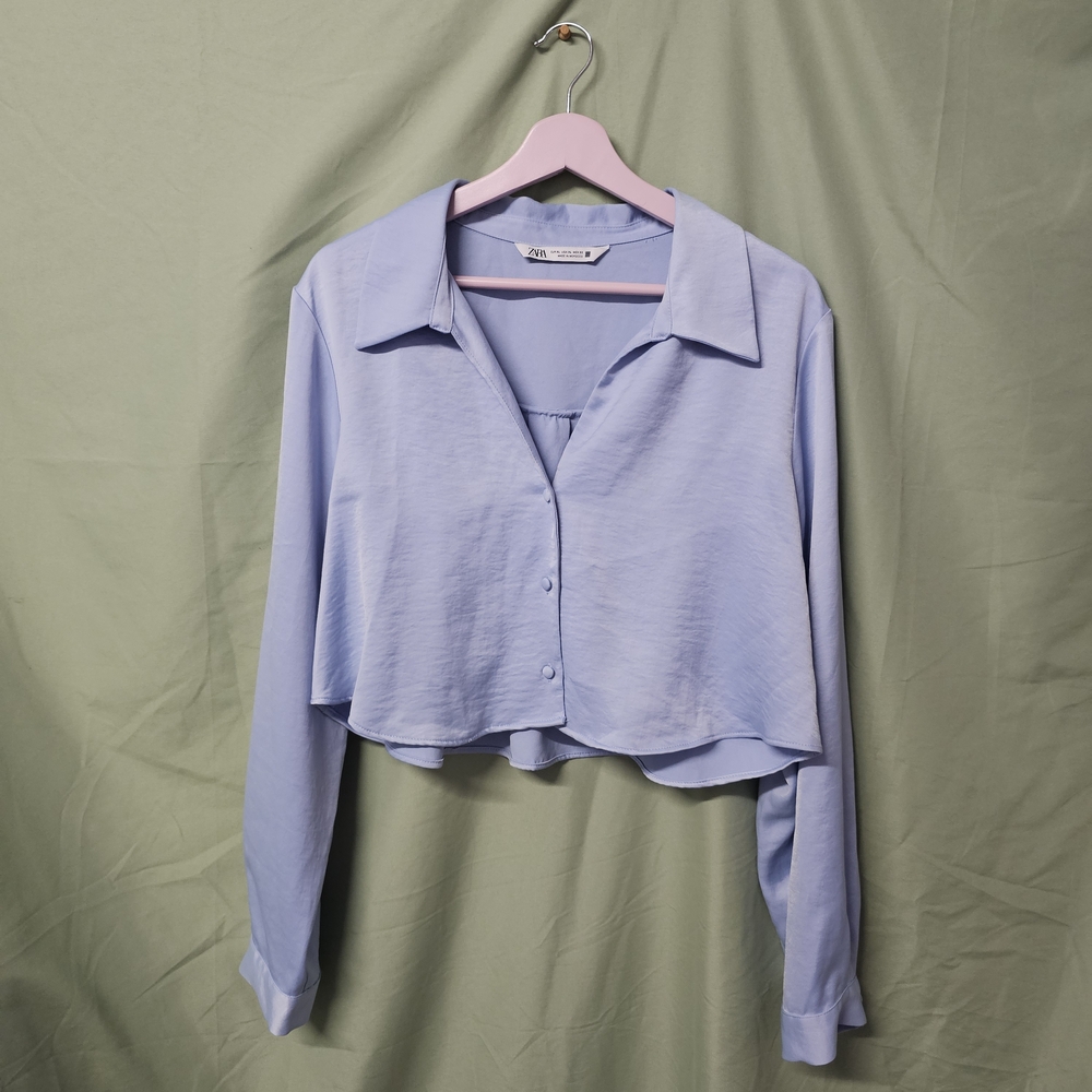 Zara Light Blue Top